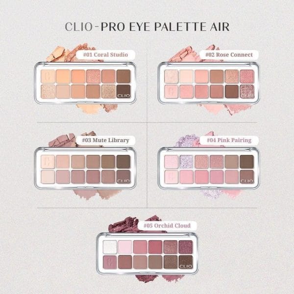 Bảng Phấn Mắt 12 Ô Clio Pro Eye Palette 7.2g