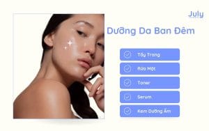 Quy trình dưỡng da ban đêm hiệu quả